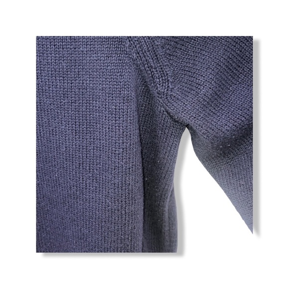 Club Room Size XL Men's 3/4 Button Pullover Mock Neck Sweater Blue/Gray - Picture 8 of 12